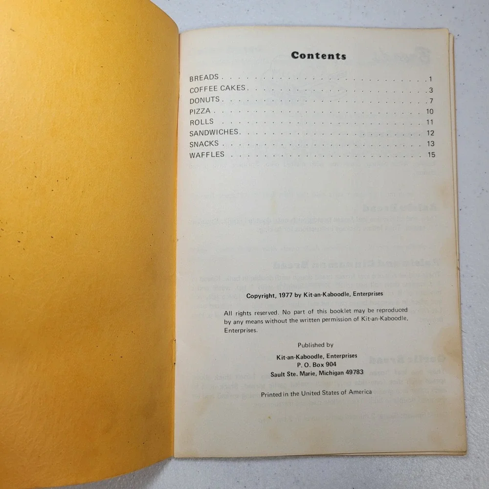 How to Use Frozen Bread Dough Vintage 1977 Cookbook Kit-an-Kaboodle Budget